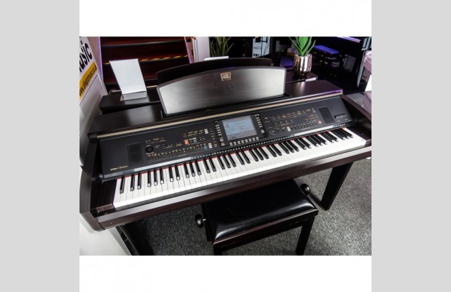Used Yamaha CVP307 Satin Rosewood Digital Piano Complete Package (SN:GBRCLZ01014) - Image 4